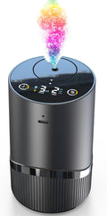 Waterless Essential Oil Diffuser -Aroma Diffuser, Portable Smart Scent Air Machine 1/2/3 & Continuous Mist, Anti-TIPP, Timer Setting and Auto-Off Function (Black)