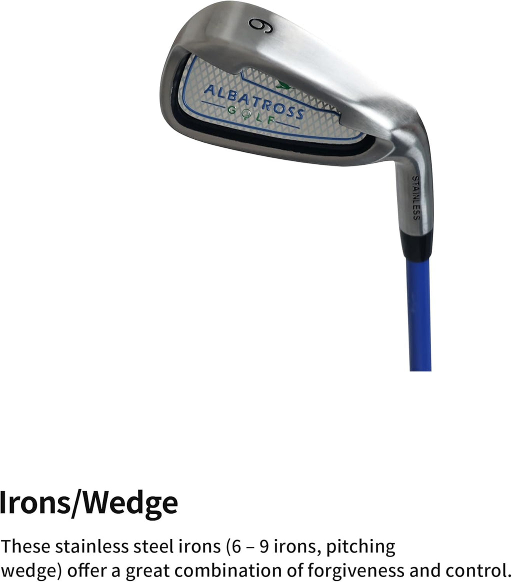 Junior Complete Golf Club Set with Stand Bag for Age 3-12, 7-Piece or 8-Piece Set, Right Hand