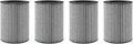 Nispira 2-in-1 AM-1A HEPA with Activated Carbon Filter Replacement For The Three Musketeers III M Mini Portable Air Purifier for Car Desktop, 4 Packs