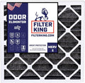 Filter King 23x25x1 Air Filter | 4-PACK | Carbon MERV 8 HVAC Pleated A/C Furnace Filters | MADE IN USA | Actual Size: 23 x 25 x .75"