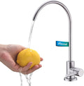 VFAUOSIT Water Filter Faucet, Drinking Water Faucet for Kitchen Sink Fits Most Reverse Osmosis or Water Filtration System, Lead-Free Stainless Steel Non-Air Gap RO Faucet Brushed Nickel for Bar Sink