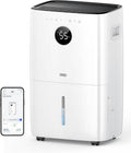 Dreo 110-Pint Smart Dehumidifier for Basement, 4500 Ft² for Large Room, 2 Gallon Water Tank, Auto/Comfort/Constant Mode Dehumidifiers for Home, Bedroom, Bathroom, with Drain Hose, Black, 711S