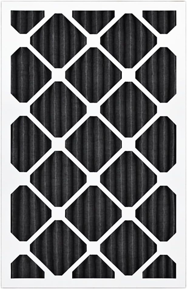 AIRx ODOR 16x25x1 MERV 8 Carbon Pleated Air Filter - Made in the USA - Box of 6