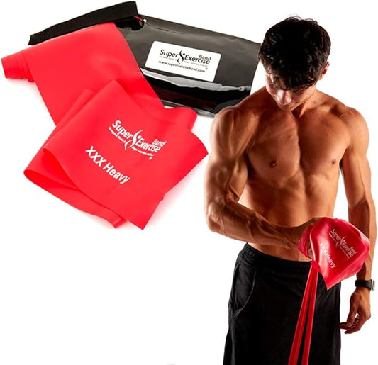 7Ft Long Resistance Bands for Stretching - Resistance Bands Set with Door Anchor - Exercise Bands Including Carry Pouch, E-Book & App - Latex-Free Workout Bands-FlexoryFit