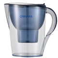 Alkaline Water Filter Pitcher with Filter, 14 Cup Digital Display Water Purifier Pitcher in BPA Free for Quick Clear Chlorine, Fluoride, Heavy Metals, Odor, Bad Taste