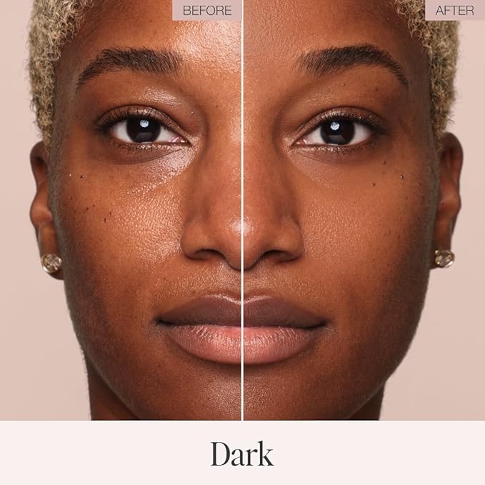 Jouer Soft Focus Hydrate & Setting Powder - Pressed Powder with Matte Finish - Blurring Powder for Fine Lines and Pores - Set Face Makeup Foundation or Concealer - Dark-FlexoryFit