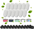 32 Pcs Cat Water Fountain Filters,16 Pack Cat Water Fountain Replacement Filters & 16 Pack Pre-Filter Sponges,Pet Fountain Filter Replacement for 3.2L/108oz Stainless Steel Fountain