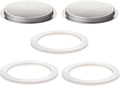2 Pcs Filter with 3 Pcs Silicone Gasket Seals by Theperfectcombinationofcoffeehomeandhealthylivingmakingeverydayadayofrituals