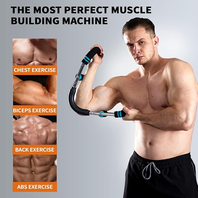HOTWAVE Twister Arm Trainer, Chest Workout Equipment Exerciser for Men, Adjustable Arm and Chest Twister Trainer for Women - Portable Home Strength Training Fitness Equipment for Upper Body Muscle-FlexoryFit