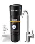 Waterdrop 10UB-CM 6 Months Under Sink Water Filter (Include: System+ 𝐅𝐚𝐮𝐜𝐞𝐭) for 99% Chloramine Reduce- Ideal for California, Florida and Washington- NSF/ANSI 42 Certified- with Faucet