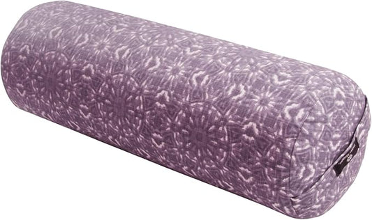 Hugger Mugger Round Yoga Bolster - Firm Round Shape, Higher Profile, Great Under Knees, Soft Support, Handmade in The USA-FlexoryFit
