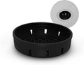 SplashNColor Pop Up Drain Strainer - 2-in-1 Durable Kitchen Accessory - Anti-Clogging Sink Drain Strainer Basket with Touch-Free Disposal for 3-1/2 Inch US Standard Drain - ABS - 30mm Height (Black)