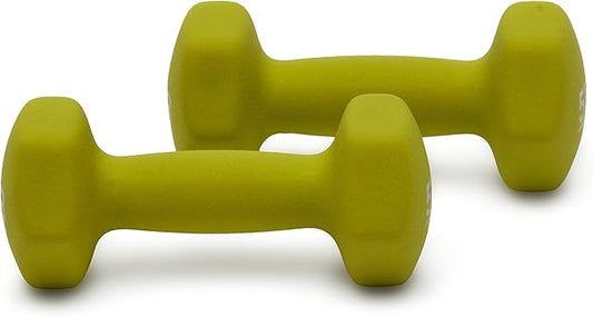 Amazon Basics Neoprene Dumbbell Hand Weights for Exercise and Muscle Toning-FlexoryFit