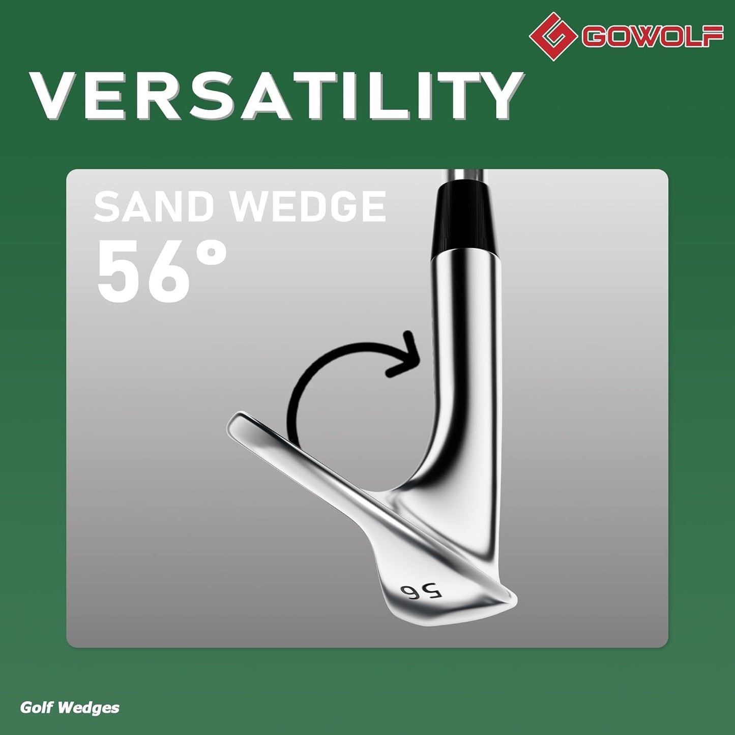 Gowolf Forged Golf Wedges 50/52/54/56/58/60/69 Degree Single or Sets for Men, Right Hand Premium Full Face Gap Wedge Sand Wedge Lob Wedge Golf Club, Great Golf Gifts - CNC Milled Face for More Spin