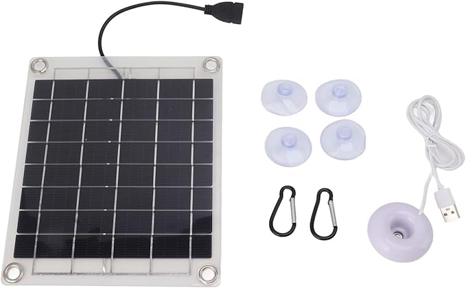 Solar Panel Floating Water Humidifier Energy Saving Double Sided Transparent Panel USB Atomization Spray Humidifier for Home Car Office Outdoor