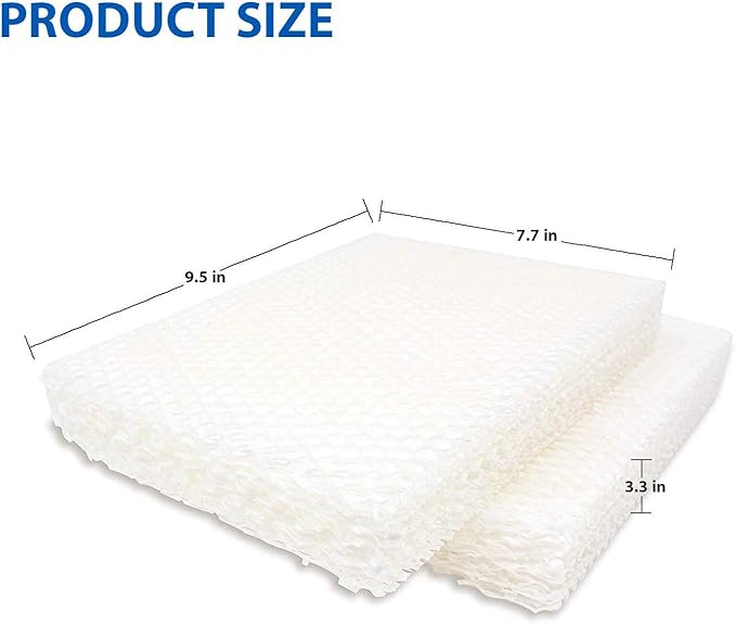 Humidifier Wick Replacement Filters Compatible with Vornado MD1-0002 for MD10002 MD10001 MD1-0001 EVAP1 EVAP3 Model 30/40/50 HU1-0021 Holmes HM250 HM405 HM406 HM725 Part # MD1-0002 MD1-0001 Pack of 6