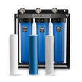 BLACK+DECKER Whole House Water Filter, 3-Stage Filtration System, Anti-Scaling Whole House Filter, IAPMO R&T Tested, Platinum Sealed, and NSF/ANSI 42 Certified
