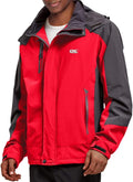 Diamond Candy Men's Hooded Waterproof Jacket Lightweight Rain Jacket Outdoor Casual Sportswear
