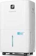 Kesnos 150 Pints Energy Star Dehumidifier for Home & Basement with Drain Hose, Front LED Display and 2.12 Gal Water Tank, Ideal for Spaces up to 7,500 Sq. Ft., Featuring Auto Defrost & Timer Function