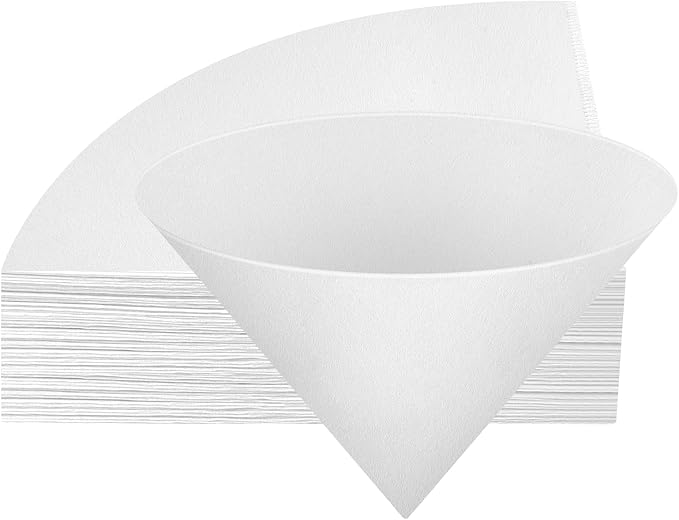 NACHLYNN Fryer Oil Filter, 50pcs Cooking Oil Filter 10 inch Non-Woven Filter Cones Grease Filter Cones Kitchen Oil Filters Maple Syrup Filters Beeswax Filters for Restaurant Kitchen Cafe Hotel