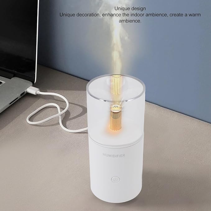 Car therapy Humidifier, Large Mist Volume Diffuser Humidifier Ambient Lighting Desktop USB Essential Oil Diffuser