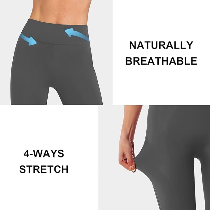 DIBAOLONG Womens High Waist Yoga Pants Cutout Ripped Tummy Control Workout Running Yoga Skinny Leggings-FlexoryFit