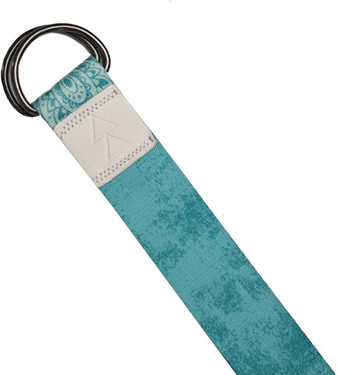 yogadesignlab YOGA DESIGN LAB | The Yoga Strap | Luxurious, Extra Long, Super Soft, Eco Printed | Studio Quality, Adjustable | Safely Stretch Further and Hold Longer | 8 ft Long-FlexoryFit
