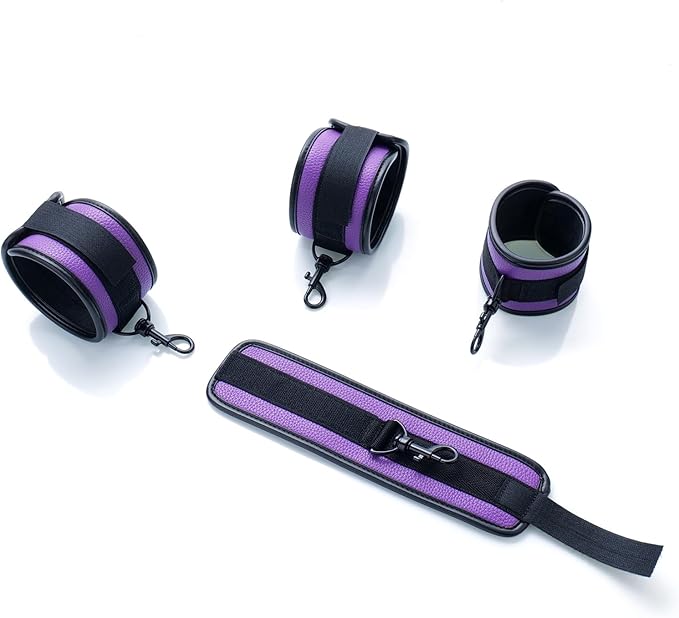 6pcs Black PU Adjustable Straps Sports Training Fitness Gear Home Yoga Set-FlexoryFit