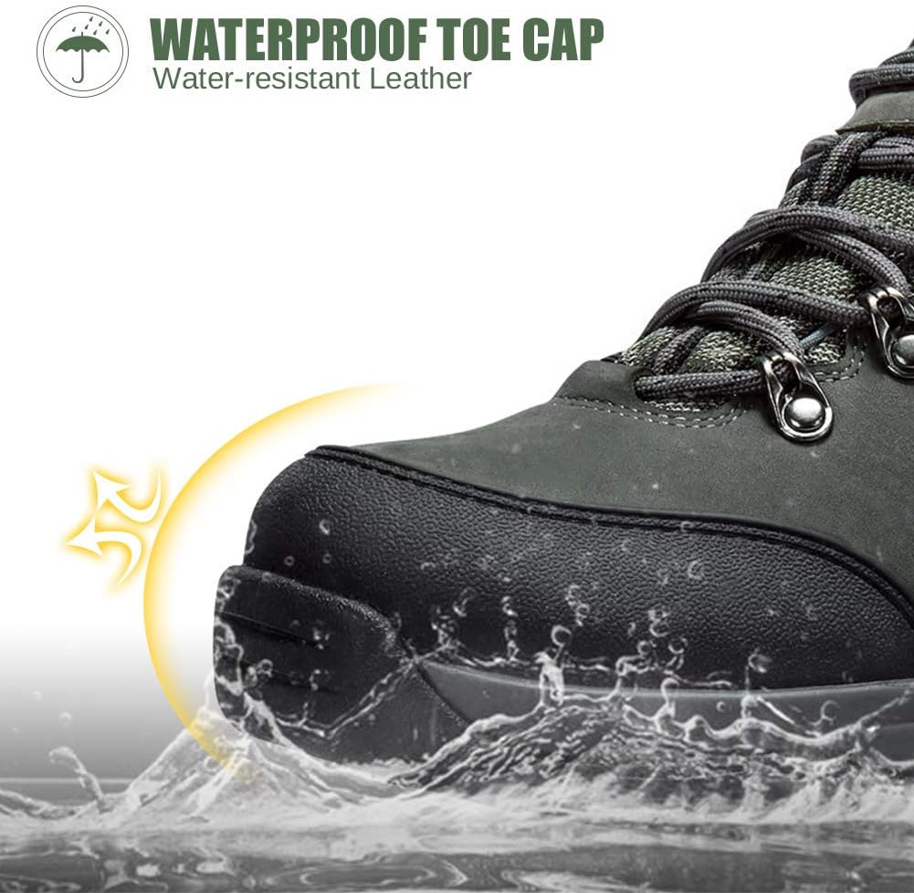 CAMEL CROWN Hiking Shoes Men Trekking Shoe Low Top Outdoor Walking Waterproof Leather Trail Sneakers