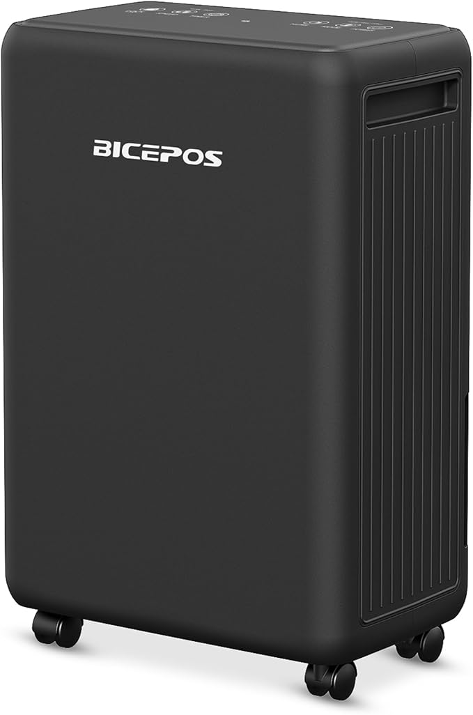 2000 Sq.Ft Dehumidifier for Basement, 30 Pints Dehumidifiers for Home with Drain Hose, 0.52 Gal Water Tank, Intelligent Humidity Control, Auto Shut Off, For Large Rooms and Home