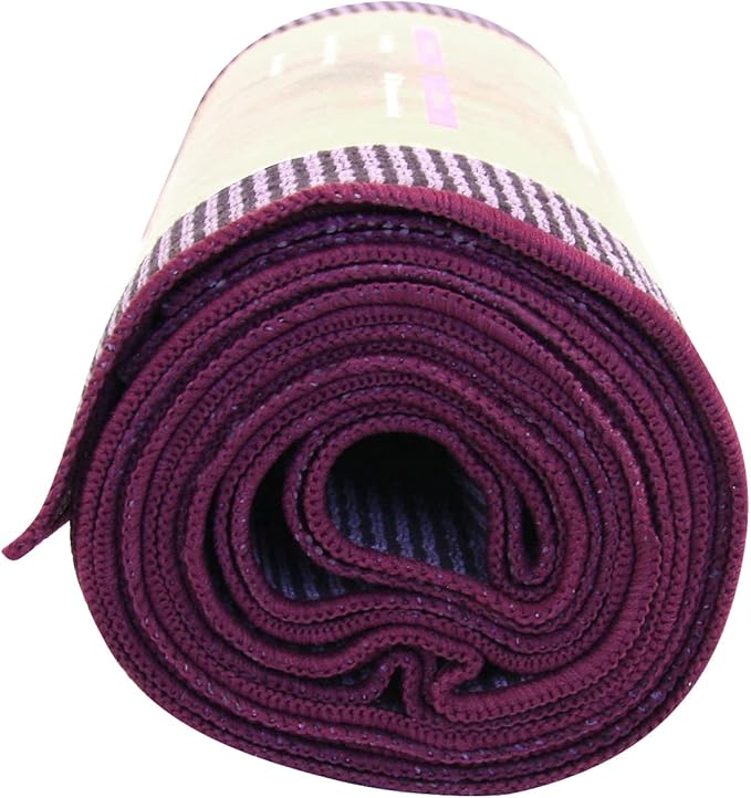 Hugger Mugger Yoga Towel - Ultraviolet - Soft, Absorbent, Fast Drying, Non-Slip Backing, use by iteself or Over a Yoga mat, hot Yoga, Helps with Slippery Hands and feet-FlexoryFit