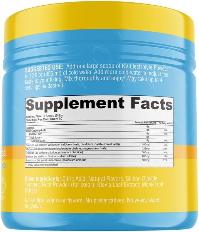 Keto Vitals Electrolytes Powder | Keto-Friendly Electrolytes with Potassium, Magnesium, Sodium, Calcium | Keto Electrolytes Supplement Energy Drink Mix | Sugar-Free, Zero Calories, Zero Carbs-FlexoryFit