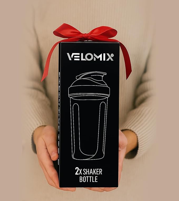 '-2 Pack- 28 oz Protein Shaker Bottles for Protein Mixes - 2x Wire Whisk | Leak Proof Shaker Cups for Protein Shakes | Bottle Pack | Shakers for Protein Shakes-(With Gift Box)-FlexoryFit