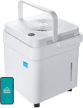 Midea Cube 50 Pint Dehumidifier for Basement and Rooms at Home for up to 4,500 Sq. Ft., Smart Control, Compatible with Alexa (White), Drain Hose Included, ENERGY STAR Most Efficient 2023
