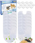 12+12 Pack Cat Water Fountain Filters Compatible with FEELNEEDY Dog Water Bowl Dispenser 3 Gal/12L, Pet Filter Replacement & Pump Filters Sponges for Large Dog Dispenser