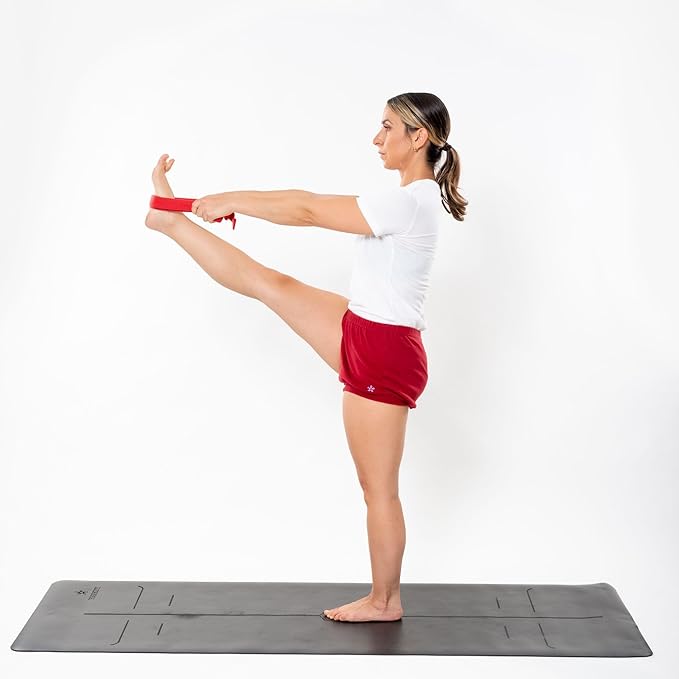 Yoga Strap - Adjustable D-Ring Buckle Yoga Belt for Pilates, Gym Workouts, and Physical Therapy | Improves Sitting Posture for Women & Men-FlexoryFit