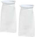 2 Pack 4 Inch Ring Felt Filter Socks 200 μm Compatible with Waterbox Marine X 60.2, 90.3, and 110.4, Aquarium Filter Bags for Saltwater, 4 Inch Ring by 10.4 Inch Long