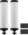 【Upgraded】Renami Ceramic Filter Silver Infused Replacement for BB9-2® Black Activated Carbon Filters, Compatible with Berkey® Travel, Large, Royal, Crown Series, Repeatable Cleaning Filters, Pack of 2