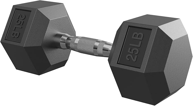 Hex Dumbbell Set, 45-400 lb Set Rubber Encased Exercise & Fitness Dumbbells, Weights Dumbbells Set, Hand Weight for Strength Training-FlexoryFit