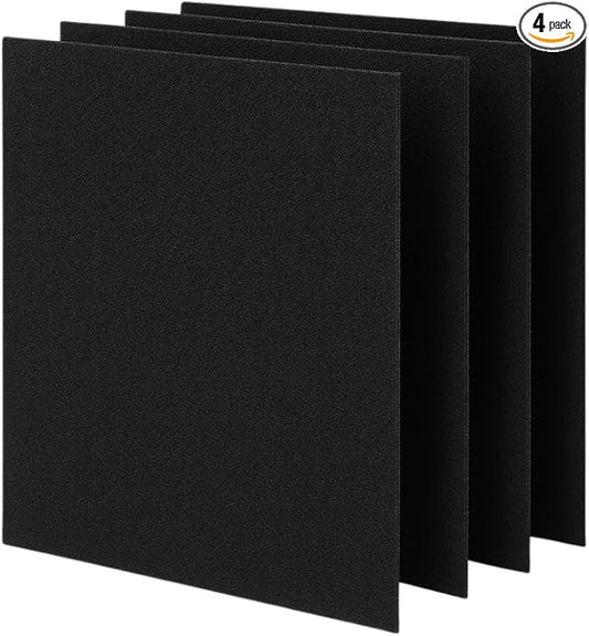 Nispira Charcoal Carbon Pre Filter Replacement Compatible with Fellowes AeraMax 290 300 DX95 Air Purifier (Compared to Part 9324201), Pack of 4