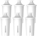 6 Packs Pitcher Water Filter, Replacement for Brita® classic 35557, OB03, Mavea® 107007, Brita® Pitchers Grand, Lake, Capri, Wave and More, NSF Certified, Waterspecialist