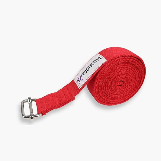 Yoga Strap - Adjustable D-Ring Buckle Yoga Belt for Pilates, Gym Workouts, and Physical Therapy | Improves Sitting Posture for Women & Men-FlexoryFit