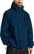 SWISSWELL Mens Rain Jackets Waterproof with Hood Men Windbreaker Jackets Lightweight Rain Coats for Golf Fishing Hiking