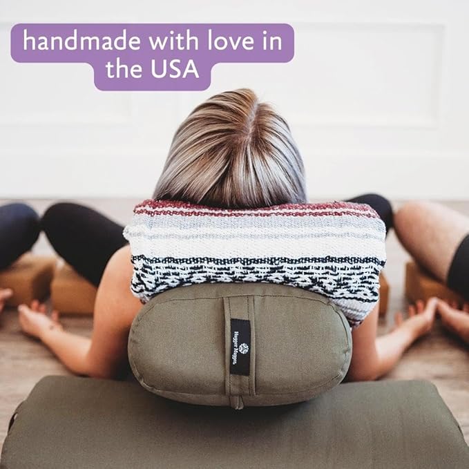 Hugger Mugger Standard Yoga Bolster - Firm, Supportive, Handmade, Durable-FlexoryFit