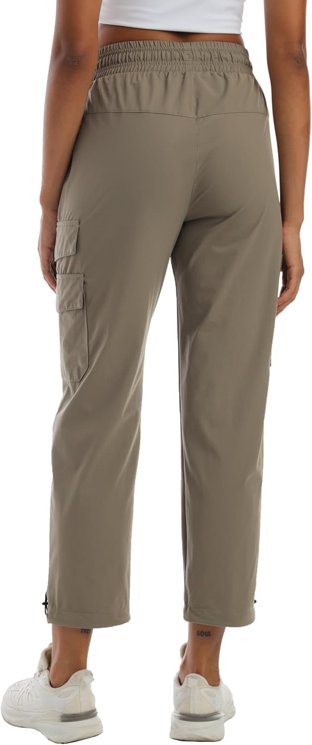 Women's Hiking Pants with Pockets - Travel Lounge Outdoor Quick Drying Lightweight Water Resistant Joggers