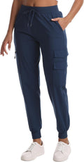 Women's Hiking Pants with Pockets Water Resistant Lightweight Quick Dry Cargo Pants for Travel Outdoor