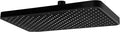SparkPod 12 Inch Black Rain Shower Head - Ceiling or Wall Mount Rainfall Shower Head - Large Coverage Showerhead - Brass Ball Joint with 360° Adjustment - 1-Min Install (Midnight Black Matte)