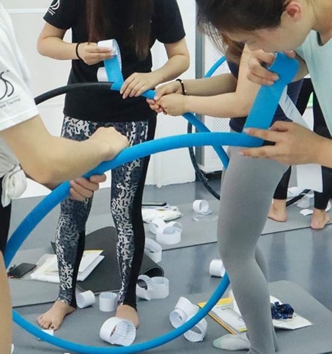 PRIOR FITNESS Premium Lyra Hoop Tape, Aerial Lyra Hoop Anti Skid Tape, 16.4ft/5m Aerial Hoop Lyra Tape Non-Slip Grip Tapes Yoga Rig Tape for Exercises Gymnastics Acrobatics Kinesiology-FlexoryFit