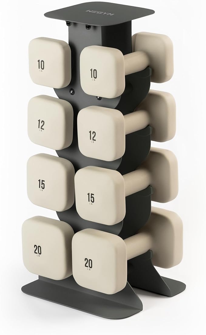 SafeGrip Dumbbells, Anti-Slip, Anti-Roll, Thick Handles, Free Weights, Square Dumbbells for Secure Workouts at Home, Weightlifting, and Personal Training-FlexoryFit