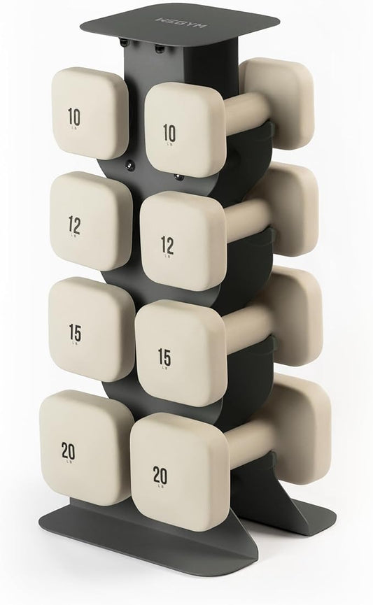 SafeGrip Dumbbells, Anti-Slip, Anti-Roll, Thick Handles, Free Weights, Square Dumbbells for Secure Workouts at Home, Weightlifting, and Personal Training-FlexoryFit